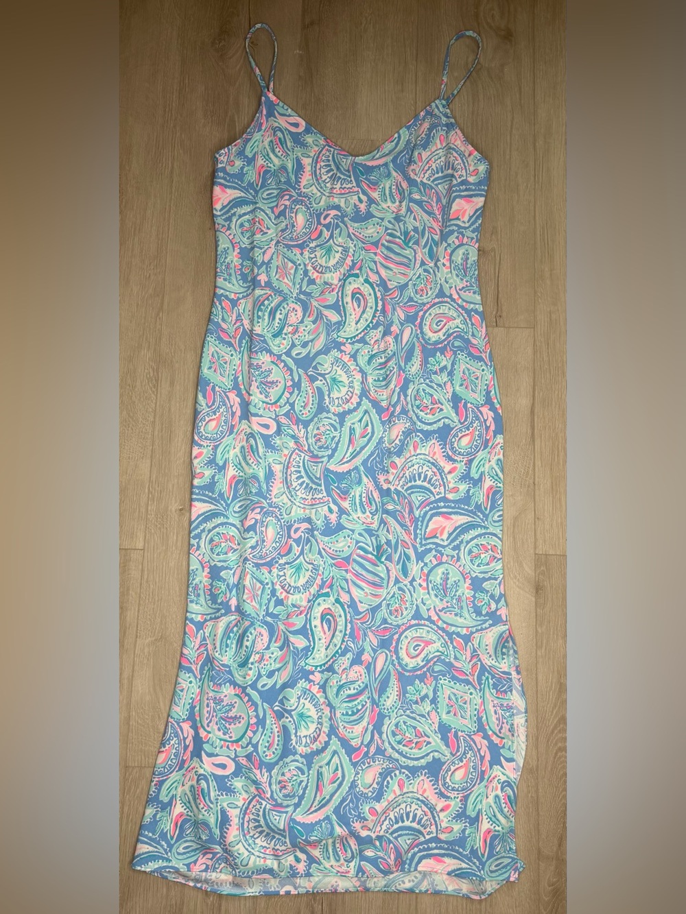 Lilly Pulitzer Maretta Bias Midi Slip Dress in Fish Kiss